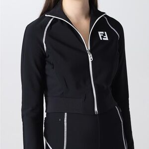 Fendi Black White Detailing tracksuit